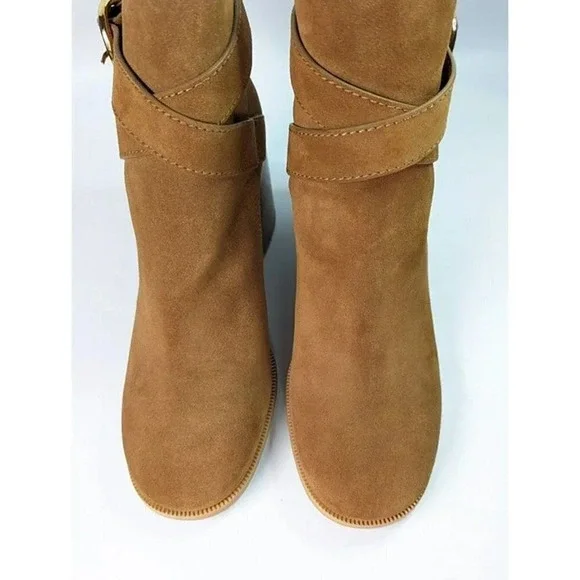 See By Chloe Women's Lyna Ankle Boot Tan Suede Size 40 EU / 10 US (MSRP $525)